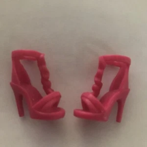 Barbie Fashionistas Moda Fabulosa Muñeca Zapatos Rosa Tacones Cintas 2013 B-3 - Imagen 1 de 7