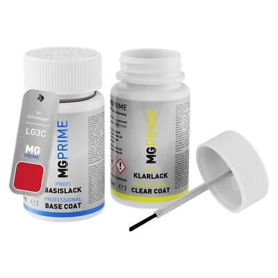 Autolack Lackstift Set für Volkswagen VW LG3C G3C Samtrot Basis Klarlack je 50ml - Bild 1 von 4