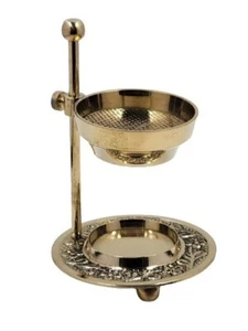 Pure Brass Adjustable 4" Resin Incense Burner Candle Holder For Home - Picture 1 of 1