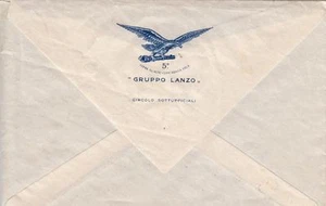 A9997) BUSTA INTESTATA AL GRUPPO LANZO DEL 5 REGGIMENTO ALPINI. VIAGGIATA. - Foto 1 di 1