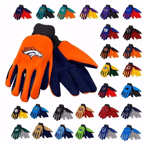NFL Team Utility/work Gloves- Offically Licensed Cover