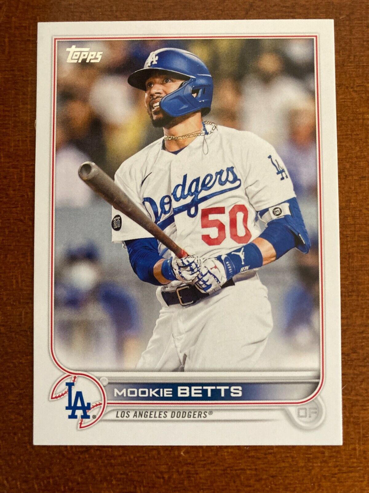 Mookie Betts DODGERS 2022 Topps Series 1 Advanced Stats Parallel Card /300 #50 