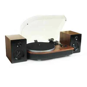 Steepletone Camden 2 Sistema giradischi Bluetooth con altoparlanti da libreria - Foto 1 di 1