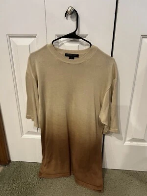 Domani Platinum stylish t-shirt, fitted, brown and gold mixed  - Image 1 of 3