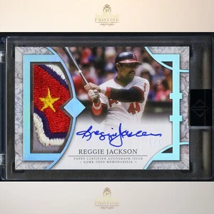 REGGIE JACKSON 2024 Topps Transcendent Collection Platinum 1/1 Patch Auto 1N - Picture 1 of 2
