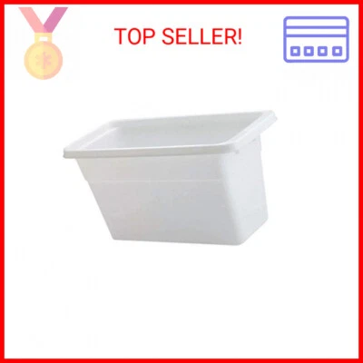 Cubo de hielo Rubbermaid, blanco, tiene capacidad para 4 bandejas, diseño compacto, plástico duradero Foto 1 de 2