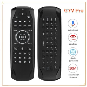 G7V Pro 2.4G Air Mouse Remote Keyboard Voice IR Learning For HDTV  TV Box - Picture 1 of 12