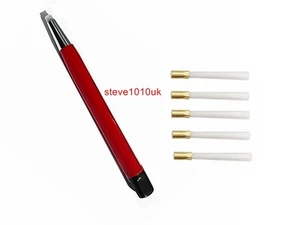 Fibreglass Pen Fibre Pen Pencil Abrasive Cleaning With 5 Fibre Refills - Picture 1 of 3