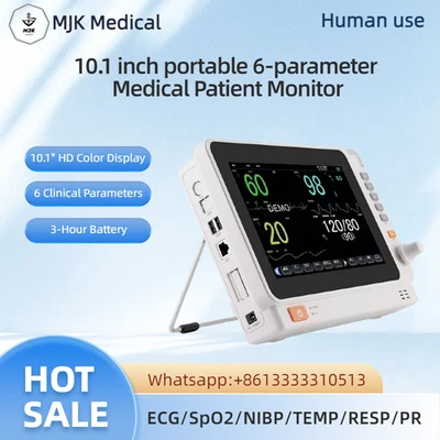 PM10A 10" Portable Ultrathin Vital Signs Monitor - ECG, SpO2, NIBP, RESP, TEMP - Image 1 of 4