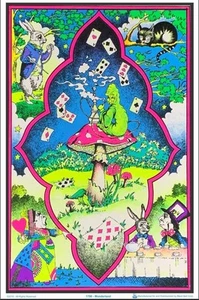 Wonderland Blacklight Poster 23 x 35 - Picture 1 of 8