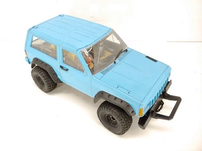 Custom Axial-Based 1/10 4x4 RC Rock Crawler ARTR w/ Jeep Hardbody Hobbywing Quic - Image 1 of 4