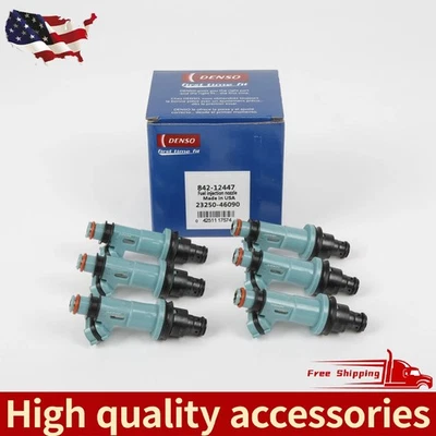 6Pcs DENSO Fuel Injectors 23250-46090 For Toyota Supra Lexus SC300 IS300 GS300 Foto 1 de 4