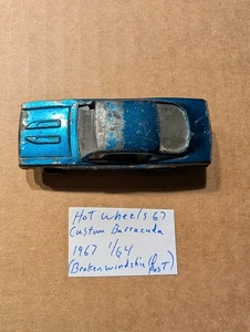 VINTAGE HOT WHEELS 1967 CUSTOM BARRACUDA RED LINE! - Picture 1 of 7