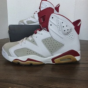 Nike Air Jordan 6 Retro Alternate Hare weiß rot 384664-113 Herren Größe 9 - Bild 1 von 11