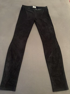 Helmut Lang Leder Stretch Leder Größe 34 / 36 Hoher Neupreis! Schwarz - Bild 1 von 4