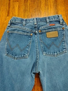 Vintage 1980s Wrangler Women’s Denim Jeans Sz 5 X 32 Made In USA Rodeo Straight  - Picture 1 of 7