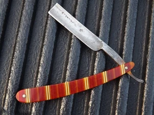 RARA MAQUINILLA DE AFEITAR EDWARD H. ERK COLUMBUS, OHIO CANDY RAYA MANGO RECTO - Imagen 1 de 6