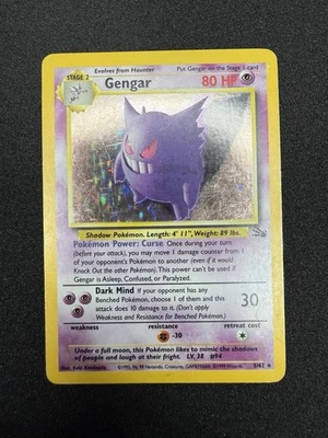 Gengar - 5/62 - Holo - Fossil TCG Pokémon MP See Pics! - Image 1 of 4