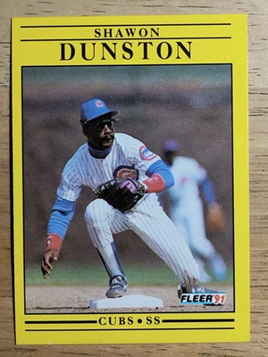 1991 Fleer #420 Shawon Dunston - Image 1 of 2