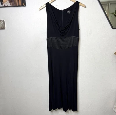 Vestido Y2K Bebe Cuello Corto Para Mujer Mediano Negro Sin Mangas Rayón Seda Formal Baile de graduación Foto 1 de 4
