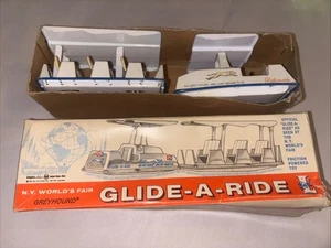 1964-65 NY Worlds Fair Glide-A-Ride Greyhound Friction Powered Toy w orig. Box!! - Bild 1 von 24