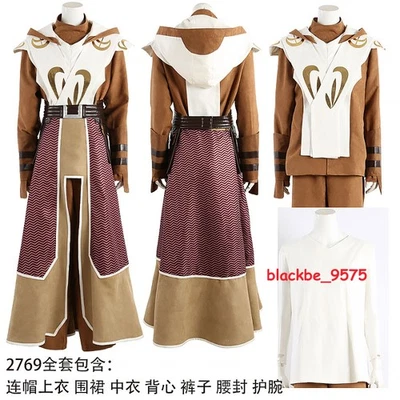 Star Wars Caballero Jedi Anime Disfraz Juegos con disfraces Conjunto Completo Uniforme Regalo de Navidad Foto 1 de 4