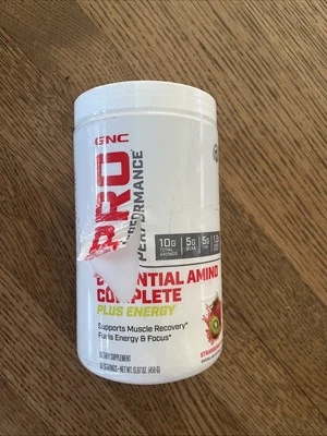 Клубничный киви GNC Pro Performance Essential Amino Plus Energy, 15,9 унции - Изображение 1 из 4