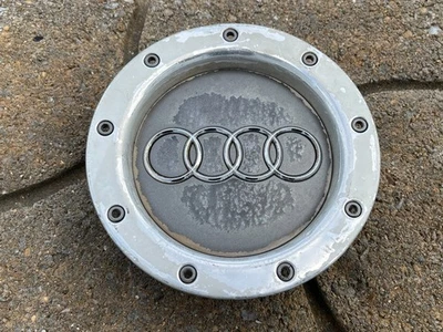 AUDI A4 S4 TT ALLROAD OEM WHEEL CENTER CAP MACHINED & GRAY FINISH 8D0 601 165 K - Image 1 of 2