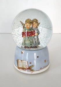 M.J. Hummel Goebel musikalische Schneekugel Stille Nacht / Engel Duett #261 - Bild 1 von 10