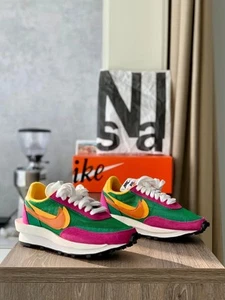 Brand New Sacai x Nike LDV Waffle Men Shoes Pine Green Purple - Picture 1 of 10