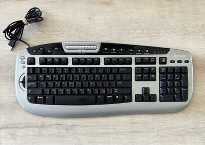 Microsoft USB Wired Digital Media Keyboard 1.0A Model 1031 - Gray/Black - Image 1 of 4