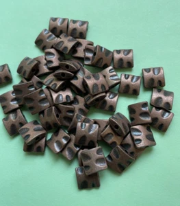 50 Pcs Alloy Spacer Beads Jewelry Making Square Beads Antique Bronze Tone D1/13 - Picture 1 of 2