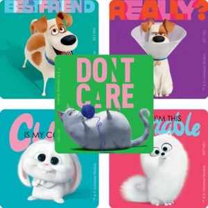 Pegatinas Secret Life of Pets x 5 - Fiesta de cumpleaños - Favores - Película Mascotas 2 fiestas - Imagen 1 de 6