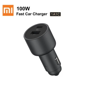 Xiaomi Mi 100W 5A Car Charger USB C Dual Port PD QC 3.0 Fast Charge 1A1C - Picture 1 of 7