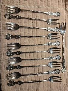 A Stowell Sterling silver forks 12 - Picture 1 of 6
