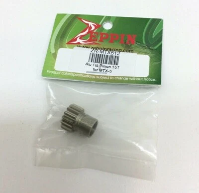 Zeppin Racing ZR-MTX512 Mugen Alu 1st Pinion 15T For MTX-5 - Image 1 of 4