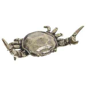 Granchio retrò ornamento ufficio statua vintage mini granchi animali ottone decorazione scrivania - Foto 1 di 12