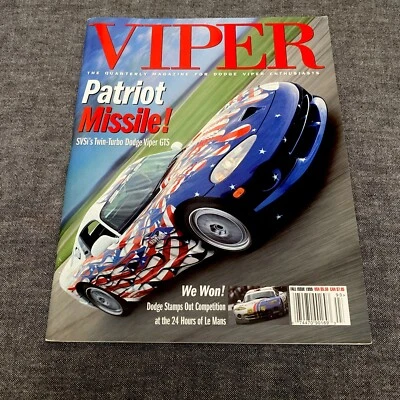 Viper Quarterly Magazine Fall  Issue 1999 Dodge SRT-10 Volume 5  #4 - Image 1 of 4