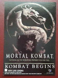 Mortal Kombat - Unused Cinema Promotional Promo Postcard #W502 - Bild 1 von 2