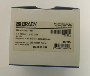 Roll of 250 BRADY PTL-32-427-GR Self-Laminating Vinyl Wire & Cable Markers - Picture 1 of 4