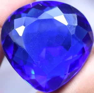 Lab Created 120.95 Ct Violet Blue Tanzanite GGL Certified  AAA+ Gemstone - Picture 1 of 7