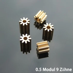 92A 0.5 Modul Metall Messing 9 Zähne Metall Motor Zähne Für RC Auto Motor Teile - Picture 1 of 2
