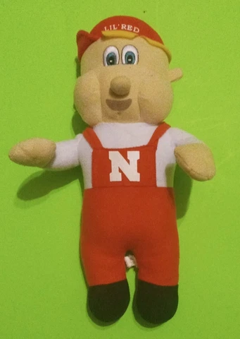 Lil' Red Mascot Plush Toy Nebraska Huskers Cornhuskers 15" Football Huskers Cover