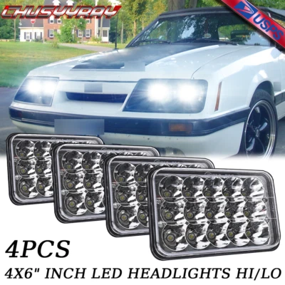 Faros LED Halo DRL de haz alto/bajo de 4x6 pulgadas aprobados por el DOT para Datsun 720 Foto 1 de 4