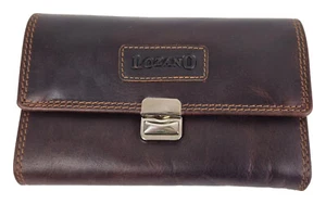 Echt Leder Profi Kellnergeldbeutel mit Gürteltasche Natura - doppelt genäht - Picture 1 of 7