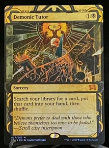 Magic the Gathering MTG Strixhaven: School of Mages Demonic Tutor Foil - Mythic - Picture 1 of 2