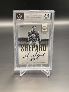 2016 Encased Sterling Shepard Rookie Notable GOLD Auto 5/5 BGS 8.5 Giants