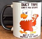 personalised funny duct tape eagle mug ducttape gift birthday christmas rude