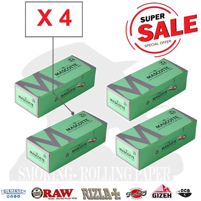 MASCOTTE Tubetti X-Long Tubes Extra Lungo -  4 X Box Da 200 Sigarette Vuote - Imagen 1 de 3