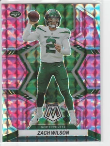 Zach Wilson 2022 Panini Mosaic #151 Camo Pink Mosaic Prizm New York Jets - Picture 1 of 2